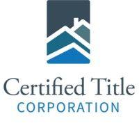 certified title corporation logo image