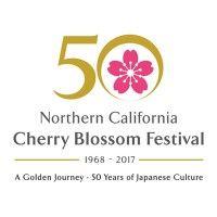 northern california cherry blossom festival queen program logo image