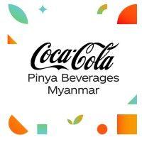 coca-cola pinya beverages myanmar logo image