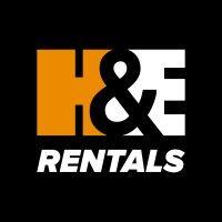 h&e rentals logo image