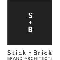 stick + brick marketing logo image