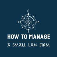 how to manage a small law firm