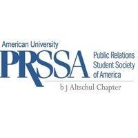 american university public relations student society of america logo image