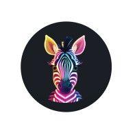 neon zebra logo image