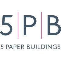 5 paper buildings logo image