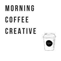 morning coffee creative logo image