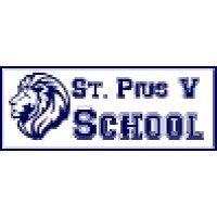 st. pius v school logo image