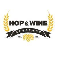 hop and wine beverage logo image