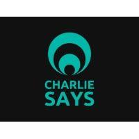 charlie says logo image