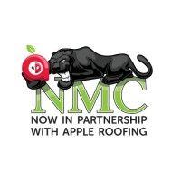 nmc - now in partnership with apple roofing logo image