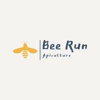 bee run apiculture logo image