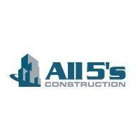 all 5's construction logo image