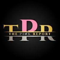 the pink report logo image