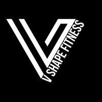 v shape fitness coaching logo image