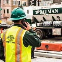 bauman landscape and construction inc. logo image