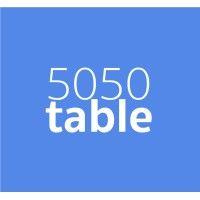 50/50 table logo image