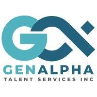 genalpha talent services logo image