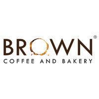 brown coffee and bakery logo image