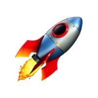 rocketship logo image