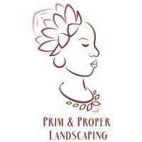 prim & proper landscaping logo image