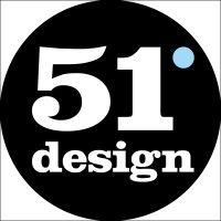 51 degrees design logo image