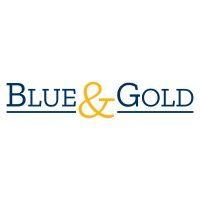 blue & gold yearbook logo image