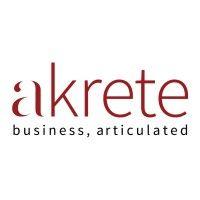 akrete: business, articulated logo image