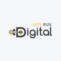 let's run digital logo image