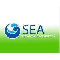 sea restoration and construction logo image