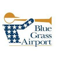 blue grass airport logo image