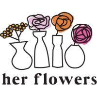 her flowers logo image