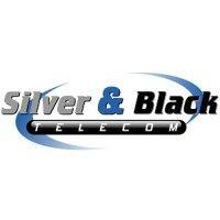 silver & black telecom logo image