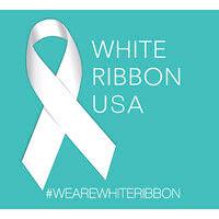 white ribbon usa logo image