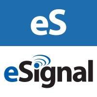 esignal, an interactive data company logo image