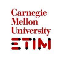 engineering & technology innovation management (etim) ms program, carnegie mellon university logo image