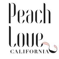 🍑 peach love california logo image