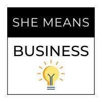 she means business logo image