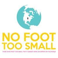 no foot too small logo image