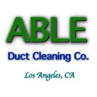 able duct cleaning company logo image