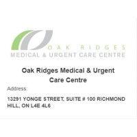 oak ridges medical and urgent care centre