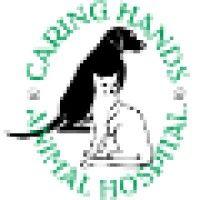 caring hands animal hospital logo image