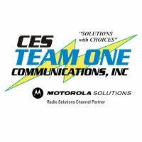 ces team one communications,inc. logo image