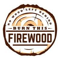 burn this firewood logo image