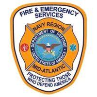 navy region mid-atlantic fire & emergency services logo image