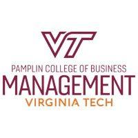 virginia tech department of management | pamplin college of business logo image