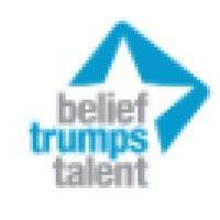 belief trumps talent logo image