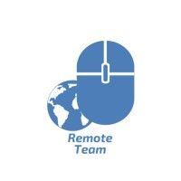 remote team 🌎 logo image