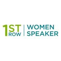 1st row & women speaker logo image