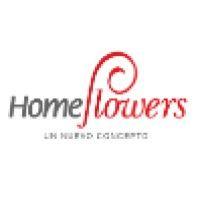 home flowers logo image