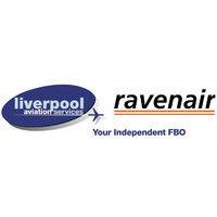 ravenair - liverpool aviation services logo image